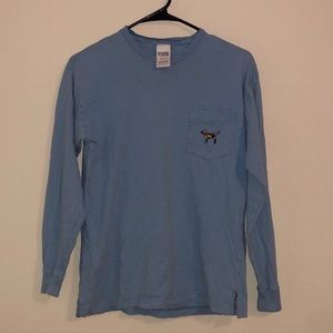 Long sleeve pink t-shirt